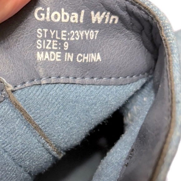 GLOBAL WIN Western Boots in Denim Blue - Picture 3 of 3